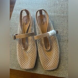 Viviana Fishnet Ballet Flat‎ shoes